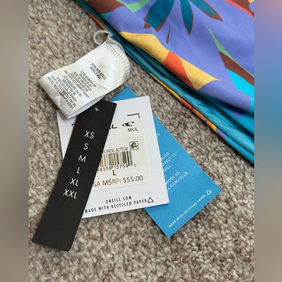 New O’neil Multicolor Nina Encinitas Bikini Bottoms - Picture 2 of 3